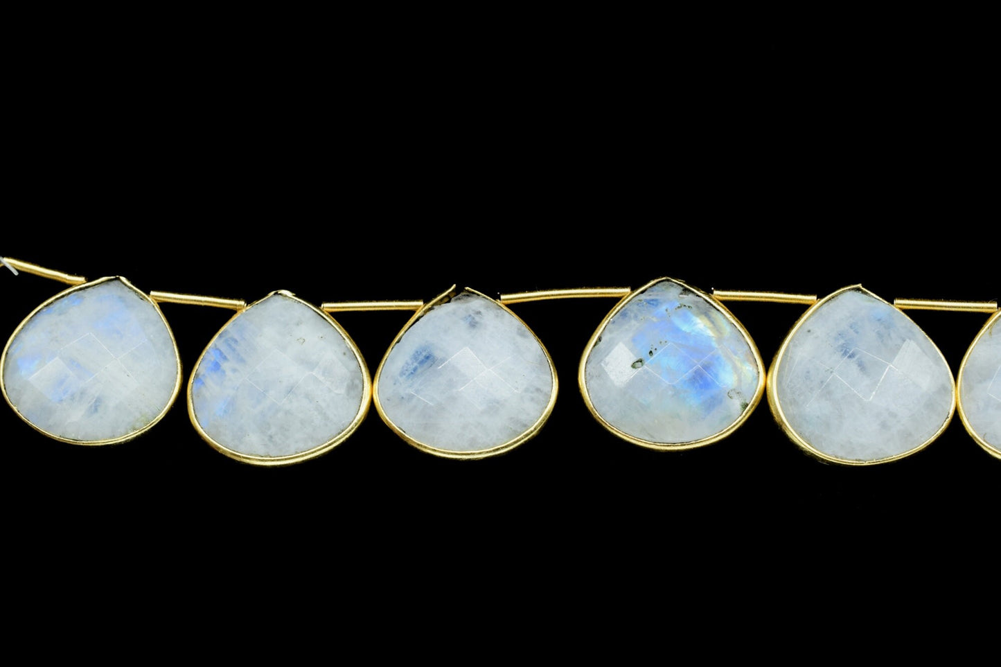 Blue Flash Moonstone 14mm Heart shape drilled charms,Natural Gemstone Bezel Charm Links Connector Pendant,Single Bail Connectors jewelry