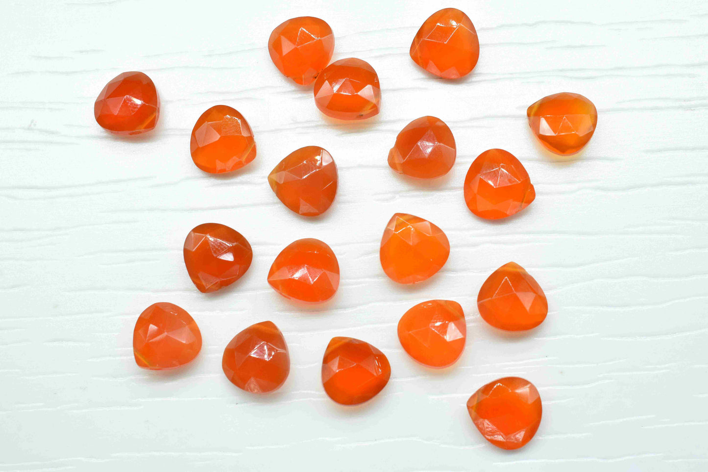 Carnelian Faceted Heart Shape Beads, Carnelian 10mm Heart Shape Beads, Faceted Orange Carnelian Beads, Heart Shape Carnelian Beads, jewelry
