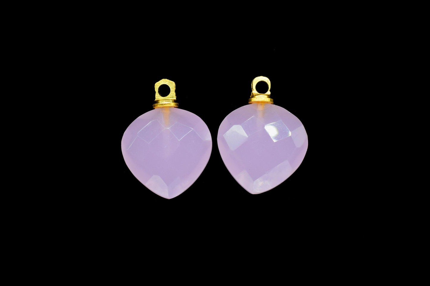 Gemstone Faceted Pendants,Heart Beads Connector,Briolettes Beads Pendant Jewelry,Heart Shape Drill Pendant Charm,Single Bail Pendants,Gift