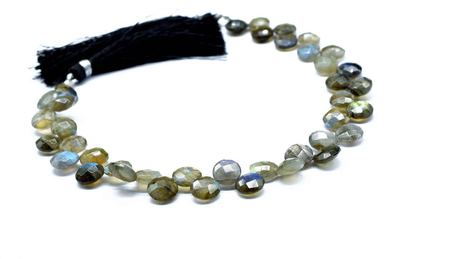 Labradorite 8mm Round Shape Briolettes,Labradorite briolettes for making jewelry,Labradorite Coin Shape beads Strands,Labradorite Briolettes