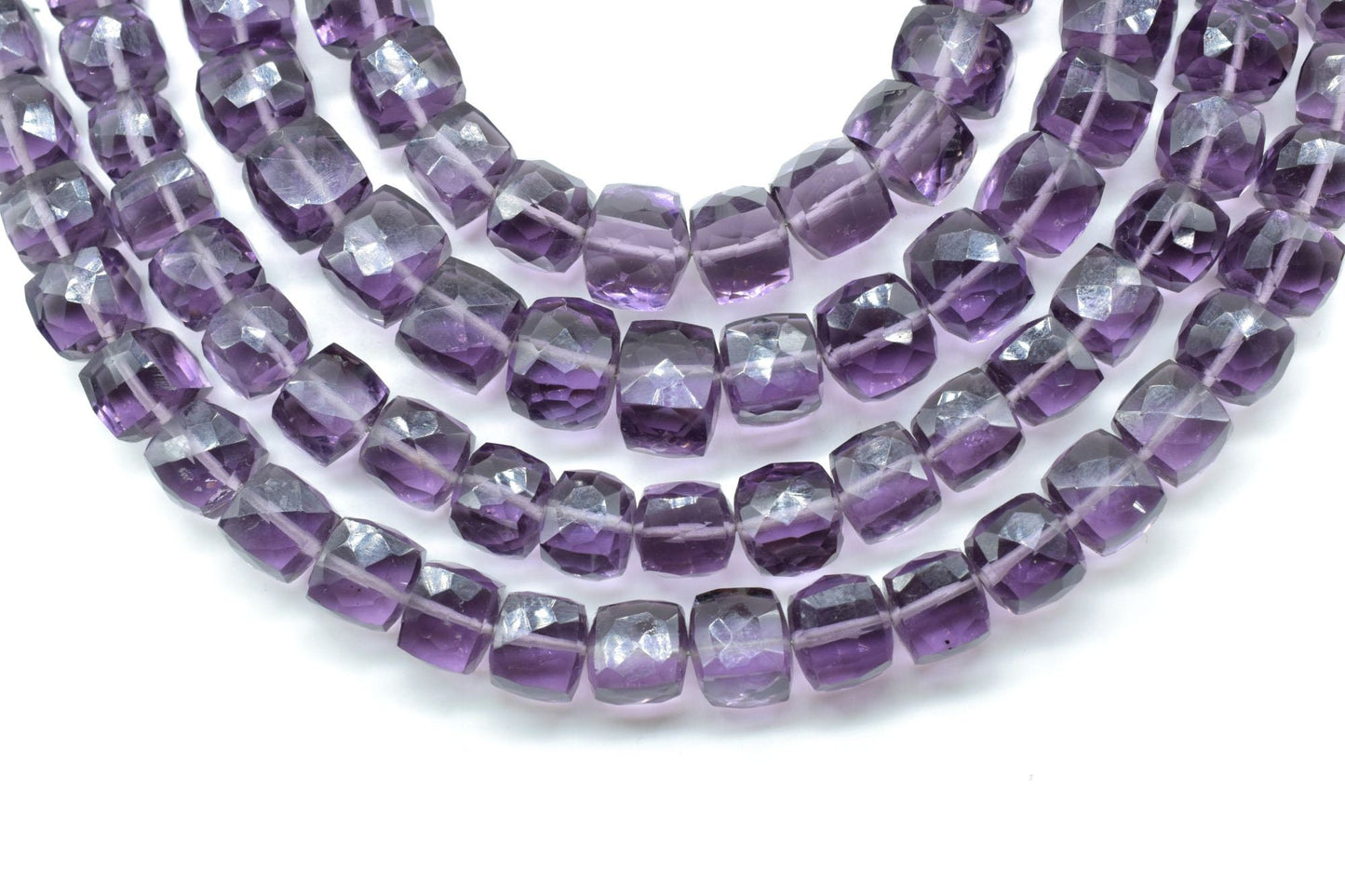 Natural Amethyst Faceted Square Cube Dice Beads,7mm Faceted Cube Beads,Purple Gemstones Cubes,Cube square nugget,jewelry making beads,3d box