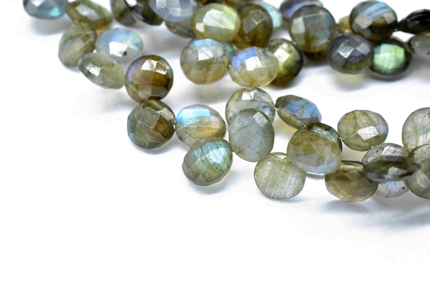 Labradorite 8mm Round Shape Briolettes,Labradorite briolettes for making jewelry,Labradorite Coin Shape beads Strands,Labradorite Briolettes