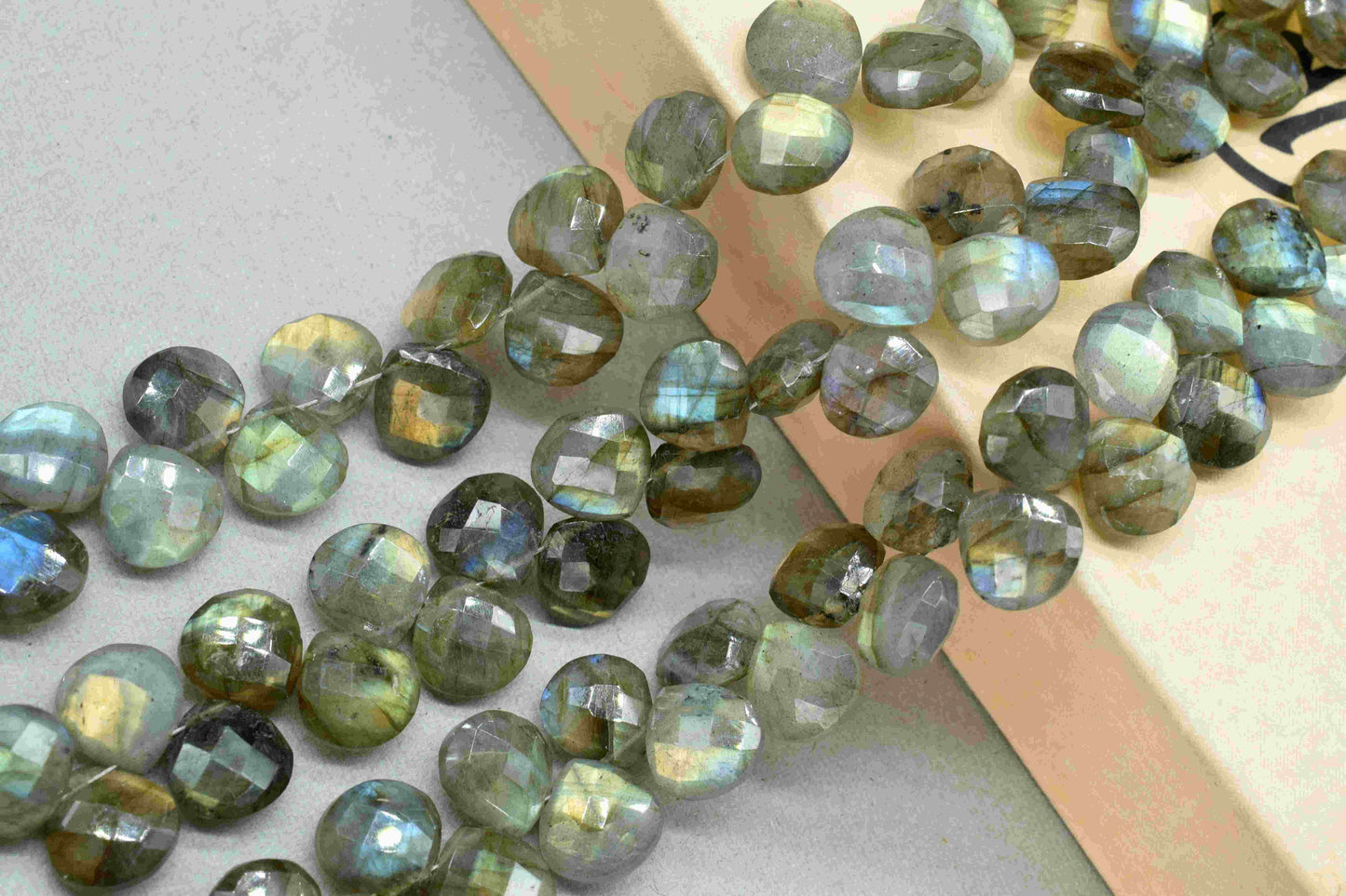 Labradorite Finest AAA Quality Faceted 10mm Heart Shape Briolettes,Flashy Labradorite Pendant, Labradorite Faceted Briolette,Gemstone Beads