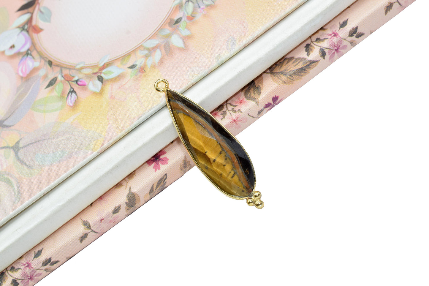 Tiger Eye 10x30mm Bezel charms,Tiger Eye Pendant,Station Bezel Link Supplies,Tiger Eye Jewelry making,Connector Pendant,Gemstone Teardrops