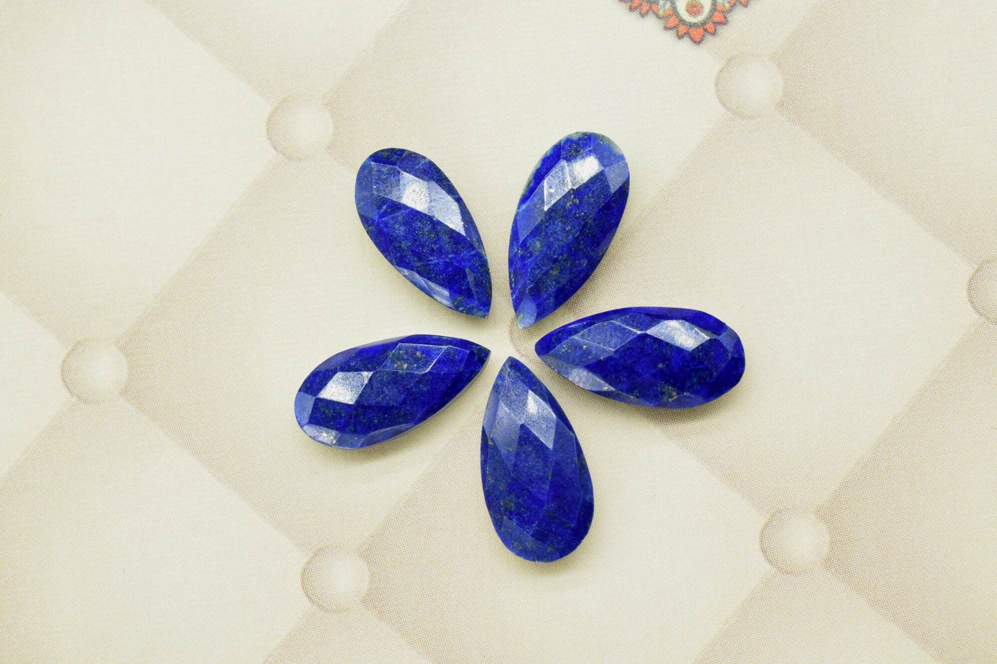 Lapis Lazuli 8x16mm Faceted Teardrop Shape Briolette,Lapis Lazuli Faceted Briolette,Gemstone Briolette,Lapis pear Shape Briolette Jewelry
