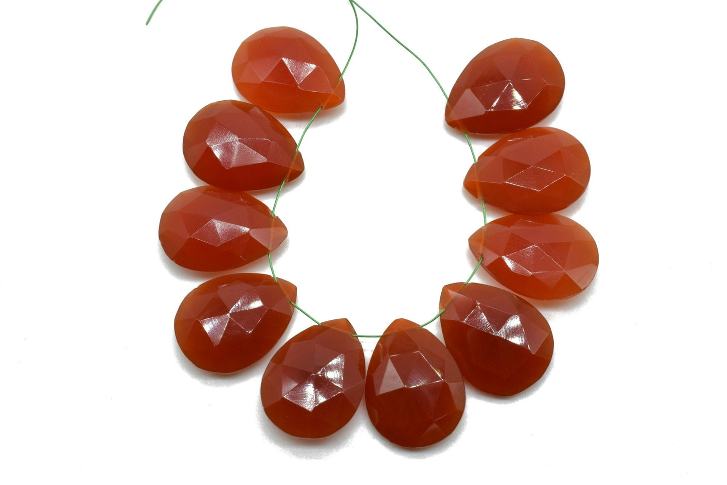 carnelian  Drop briolettes,Side drilled Briolette,carnelian Pear Shaped Faceted Briolettes,carnelian fancy briolettes,jewelry,carnelian bead