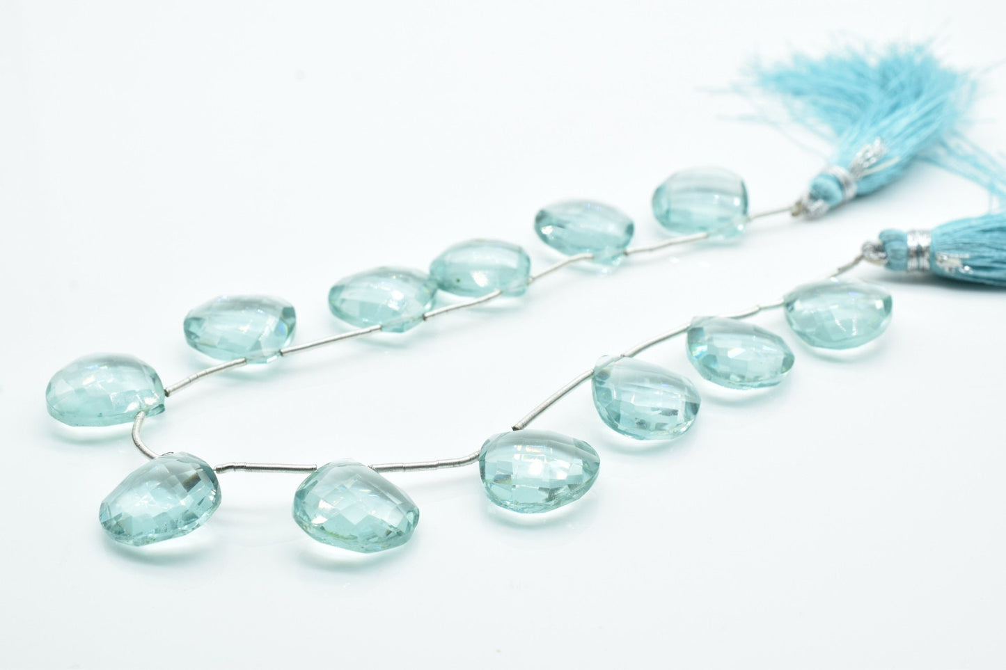 Sky Blue topaz 14mm Heart Shape Briolettes,Side drilled Briolette,Jewelry making supplies,craft supplies,Sky Blue topaz Briolette,Gemstone