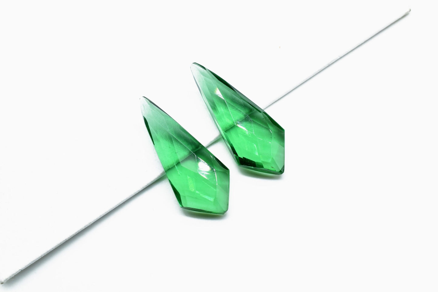 Green Apatite 12x27mm Faceted Pear Shape Briolette,SemiPrecious Stone Briolette,Green Quartz Pear Beads,Quartz Jewelry Bead,Faceted teardrop