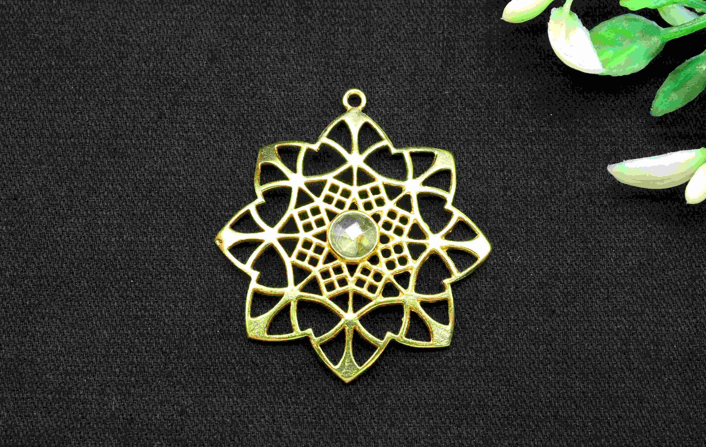 Labradorite Gemstone Component, Single Bail Charm , Labradorite Connector Pendant, Gold Plated Connectors ,Pendant,Earring Component