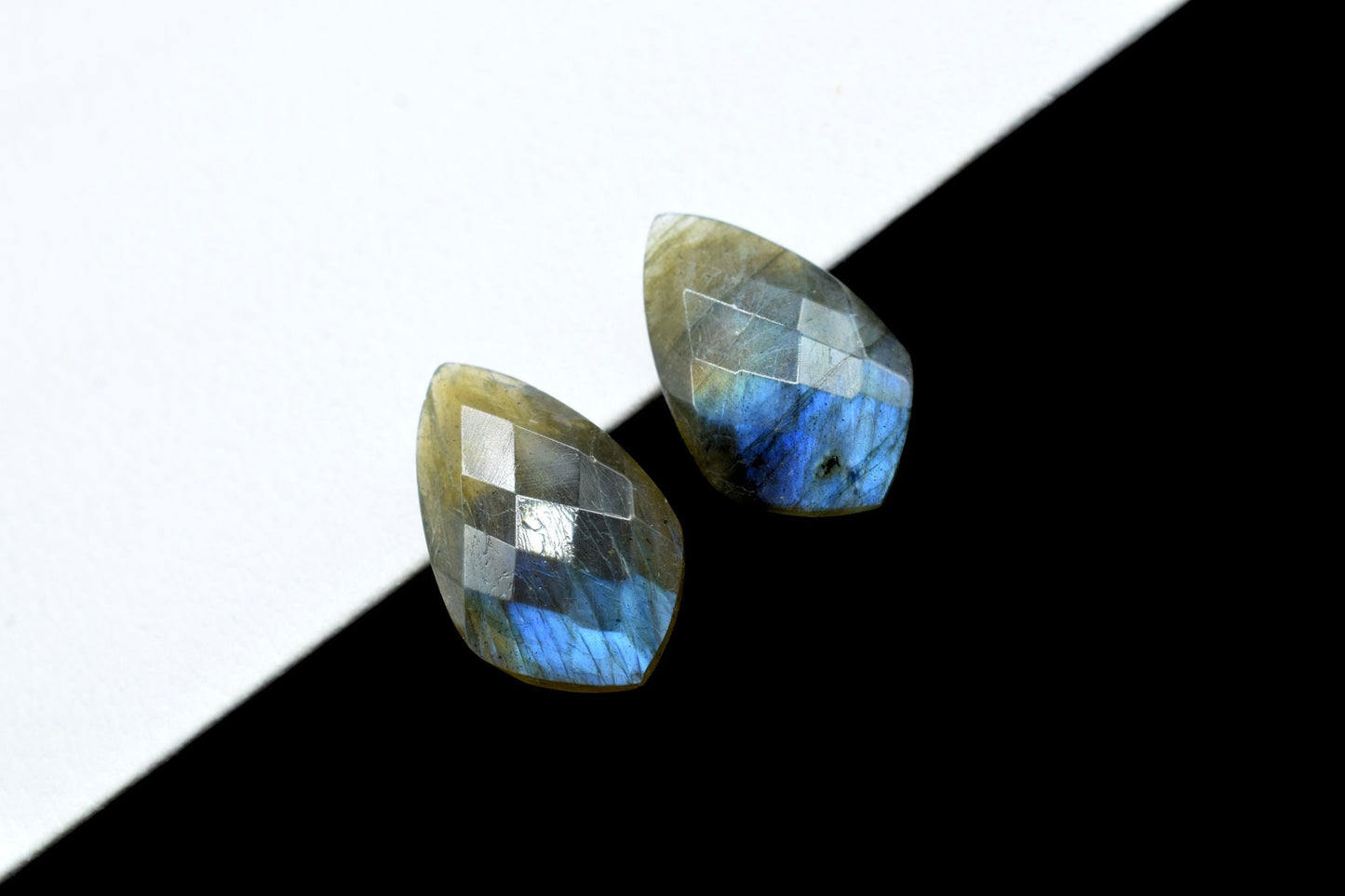 Labradorite Faceted Fancy Pear Shape Briolettes,12x20mm Fancy Pear Beads,Labradorite Fancy Beads,Labradorite Briolettes,Fancy Faceted beads