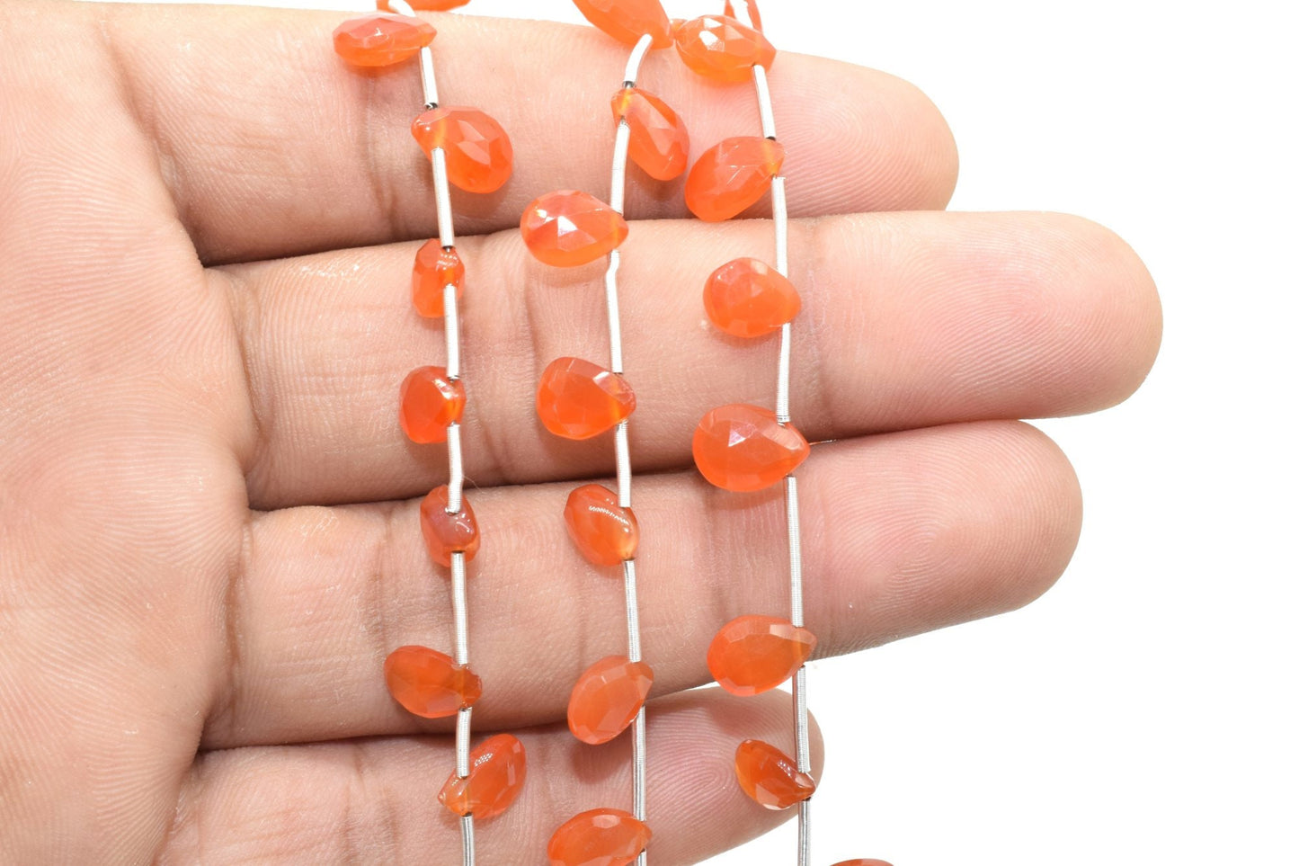 Carnelian 7x10mm TearDrop Briolettes,Carnelian drops,Jewelry making beads,Supplies beads,Carnelian Pear shape Briolettes,Briolettes strand