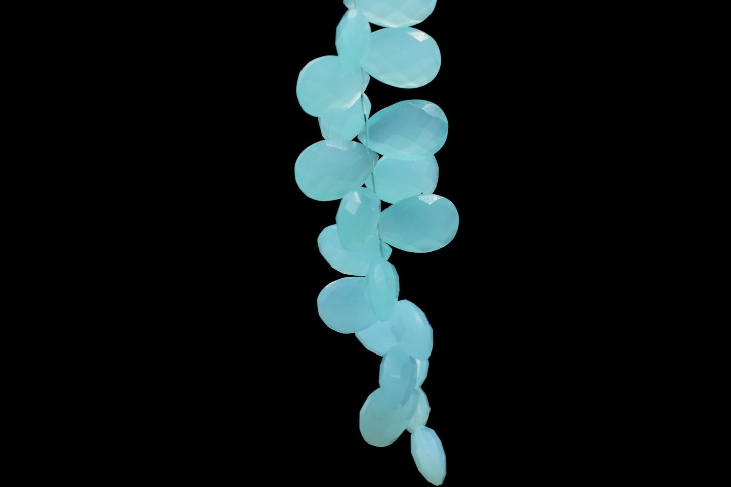 Peru Chalcedony 10x15mm Faceted Pear Shape Briolettes,Jewelry Making Gemstone,Pear Shape Beads,AAA Briolettes,Peru Chalcedony Teardrop Beads