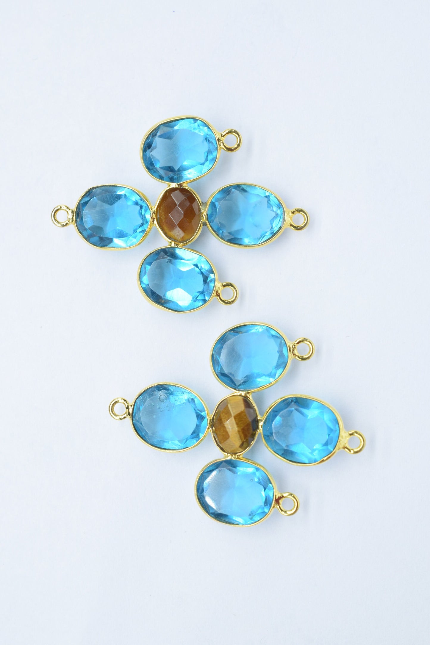 Sky Topaz Gemstone Component/Sky Topaz Faceted Cut Stone/Earring Component/Gemstone Pendant/Jewelry Making/Dangle Earring/Wholesale Supply