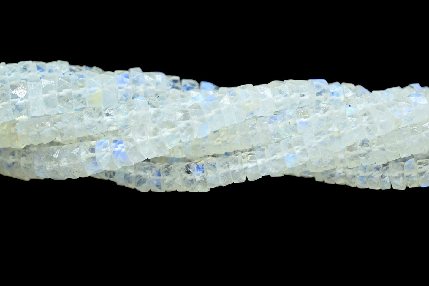 AAA Quality Rainbow moonstone 5mm Faceted Tyre shape Heishi Beads,Moonstone Spacer Beads,Moonstone Wheel beads,Moonstone Tyre Beads,