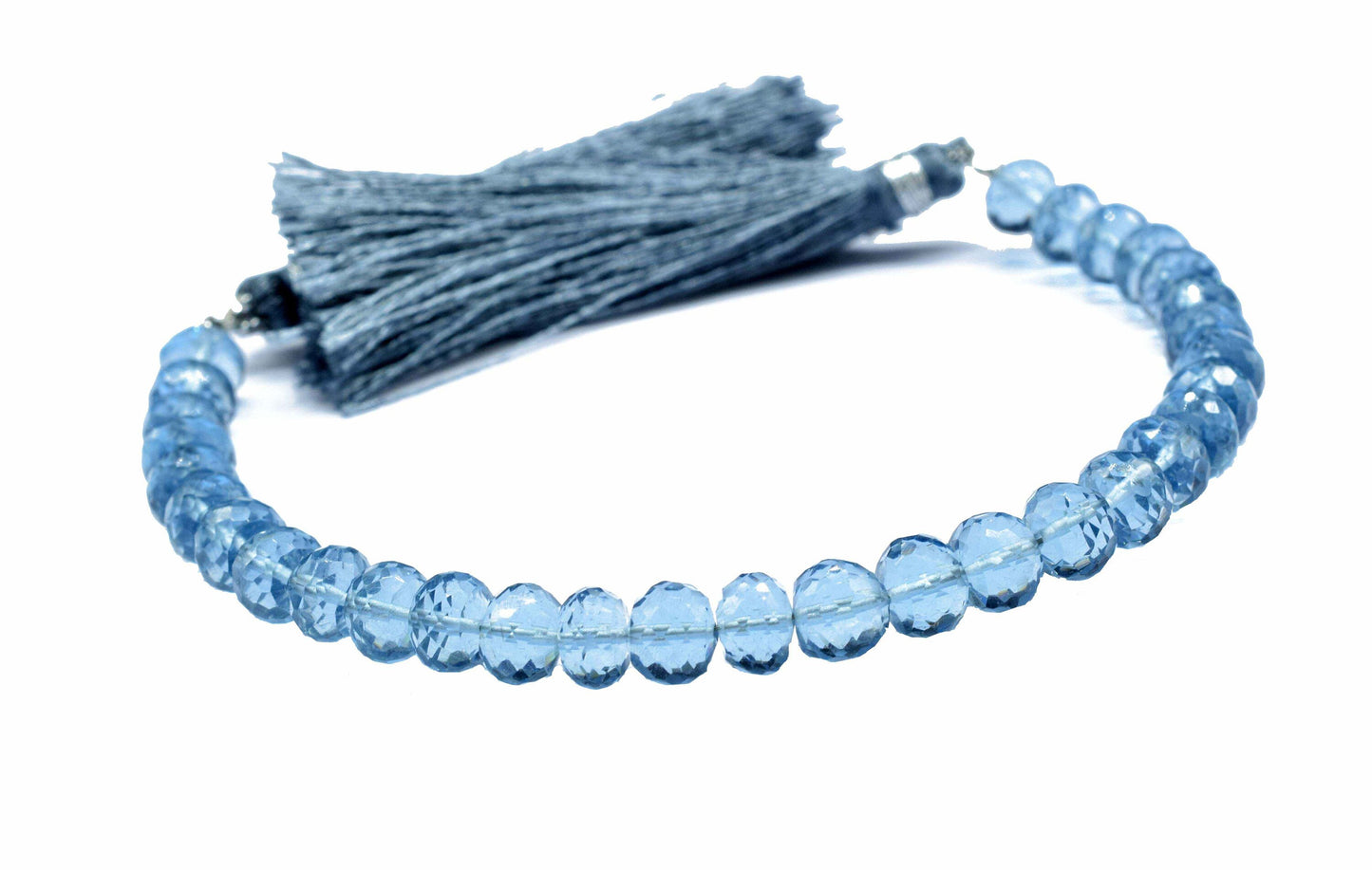 Iolite Quartz Faceted Rondelle Beads,Blue Iolite Faceted Rondelle Shape Gemstone Beads,Iolite Gemstone Faceted Beads,6" Faceted Iolite beads