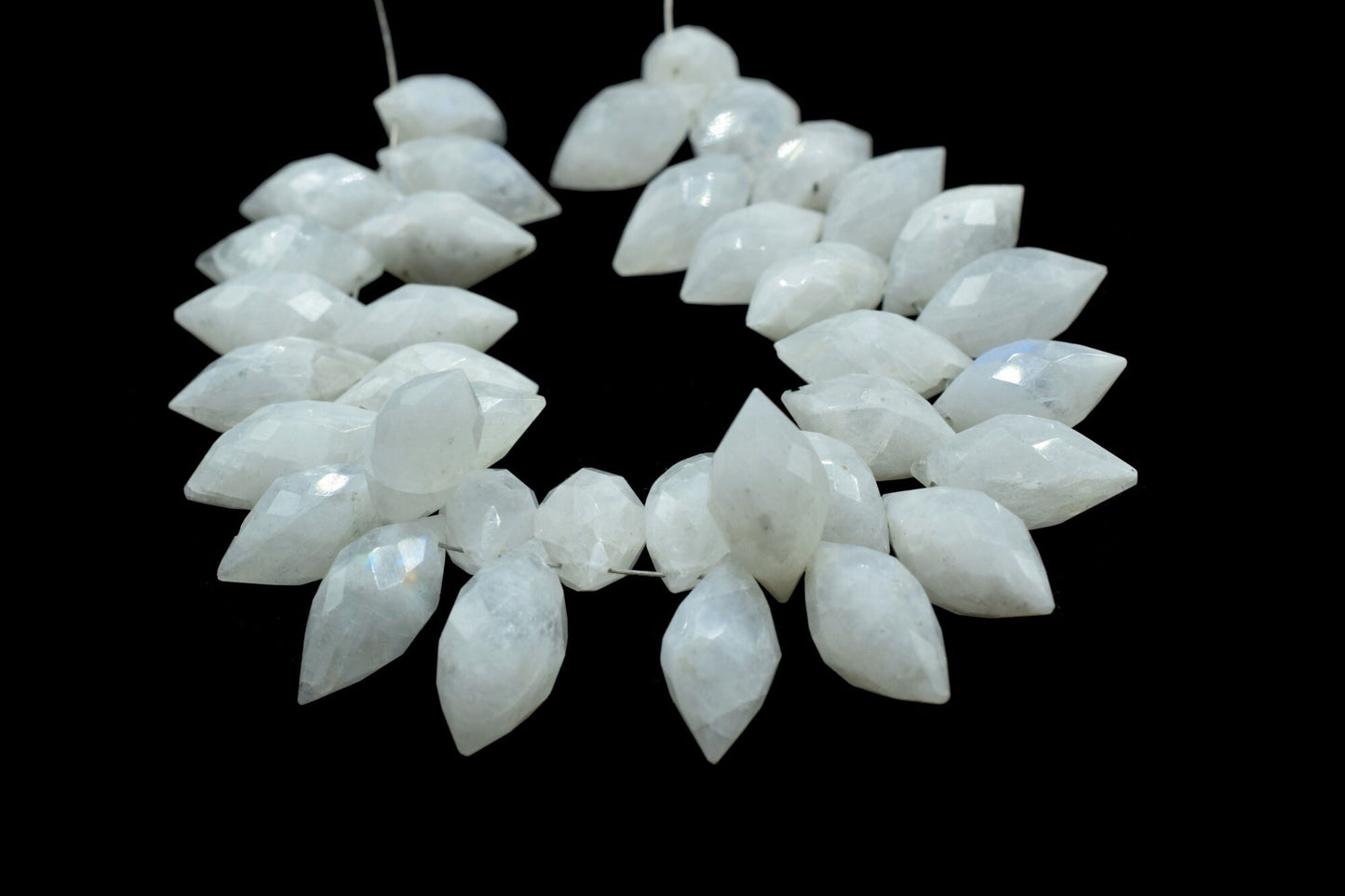 Moonstone faceted Dew Drops beads,8x16mm Dew Drops briolettes,Moonstone Micro faceted Dew Drop Beads,Moonstone Briolettes,Moonstone jewelry