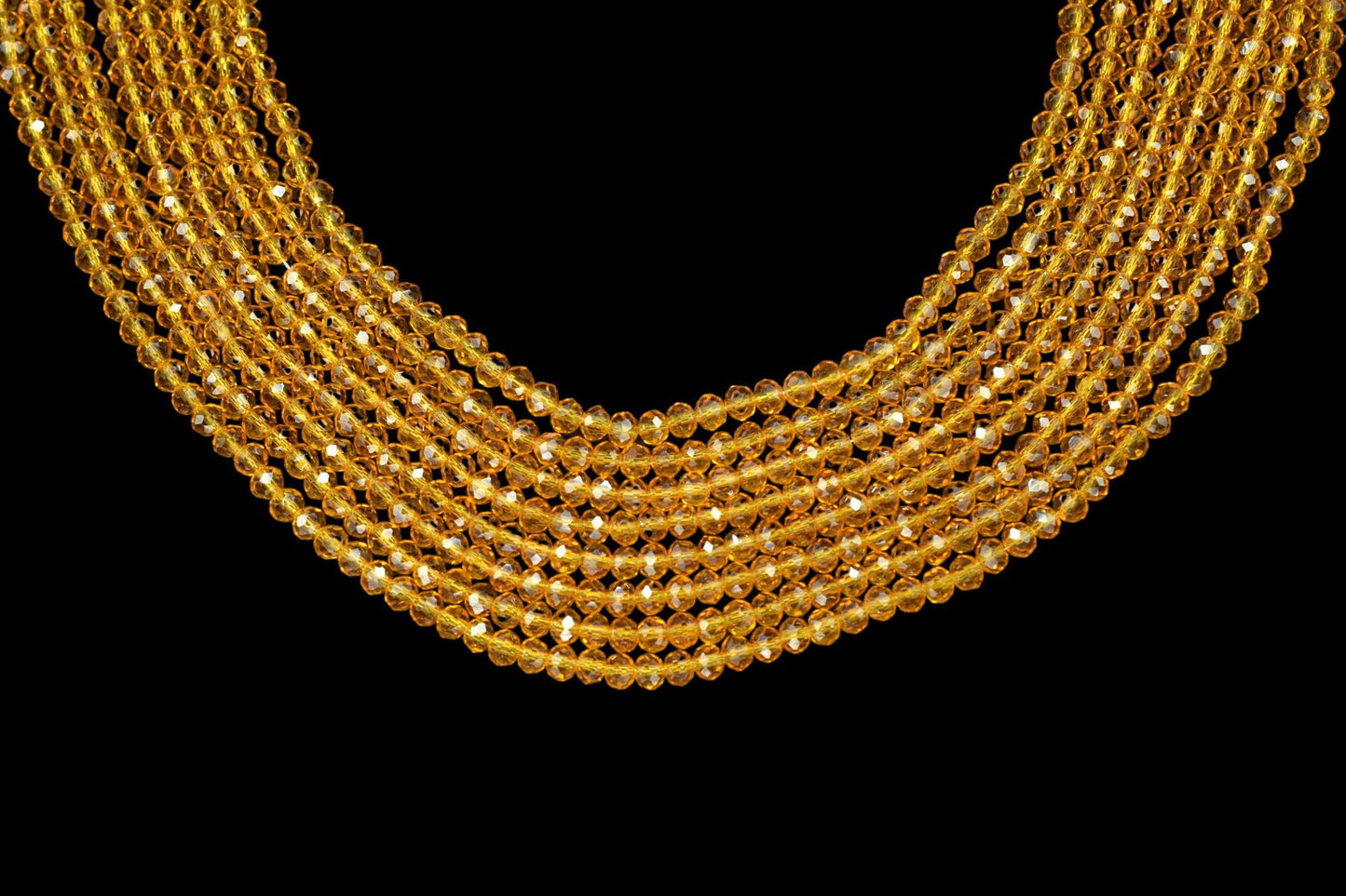 Citrine Quartz Faceted Beads/Loose Gesmstone Beads/Yellow Beads/Jewelry Making Beads/Rondelle Beads Citrine quartz Beads Strand/Beds Faceted