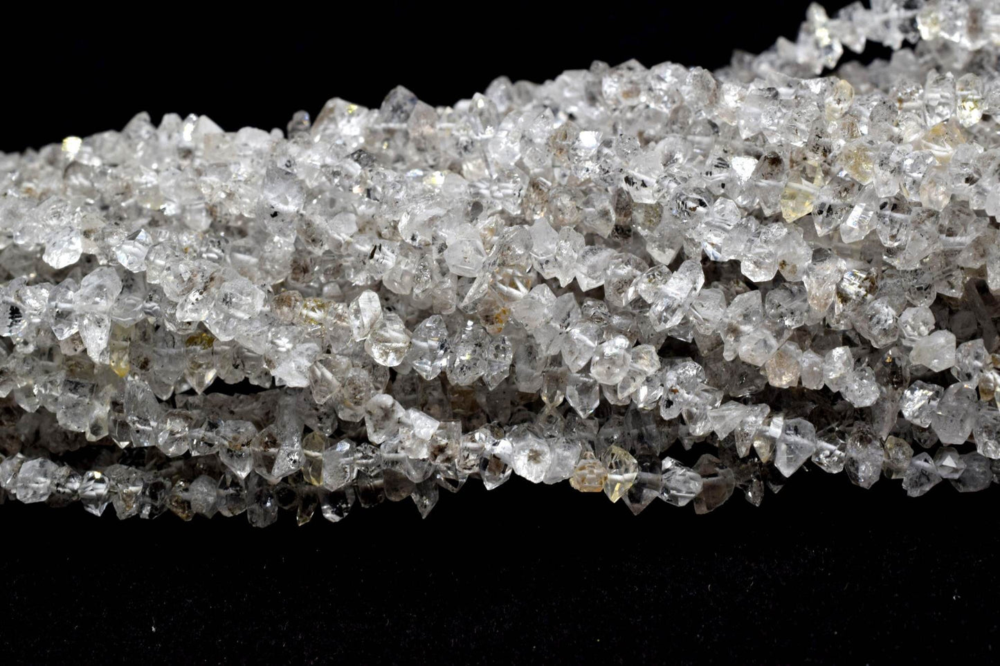 Sparkling Herkimer Diamond Quartz, Full Drill, Faceted Nuggets,Herkimer Diamond Nuggets stone,Herkimer jewelry making supplies and crafts