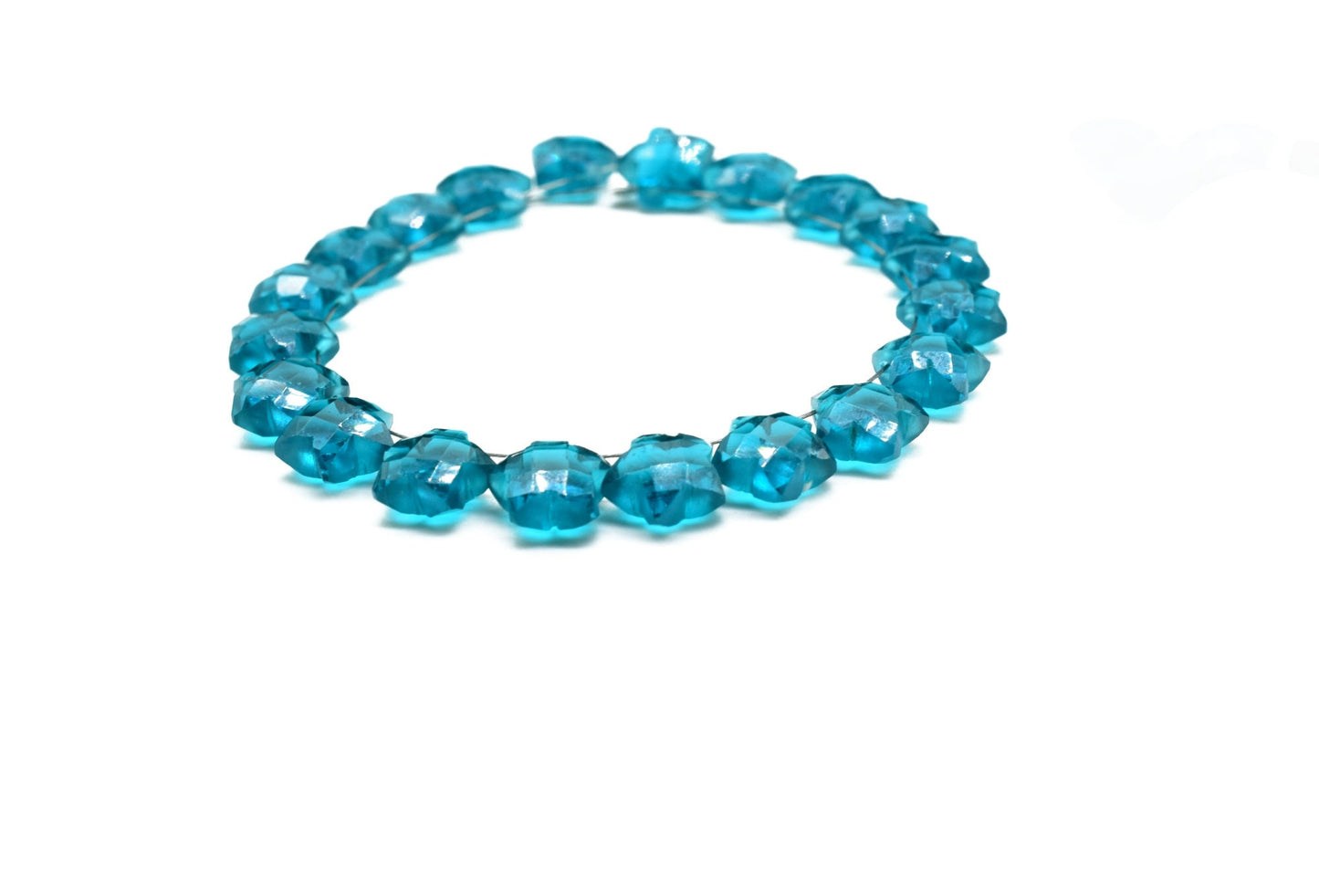 Neon Apatite 9mm star shape Faceted Briolette,Gemstone,Hand Carved Briolette,Carving Gemstone,Faceted Carved stones,Apatite carving gemstone