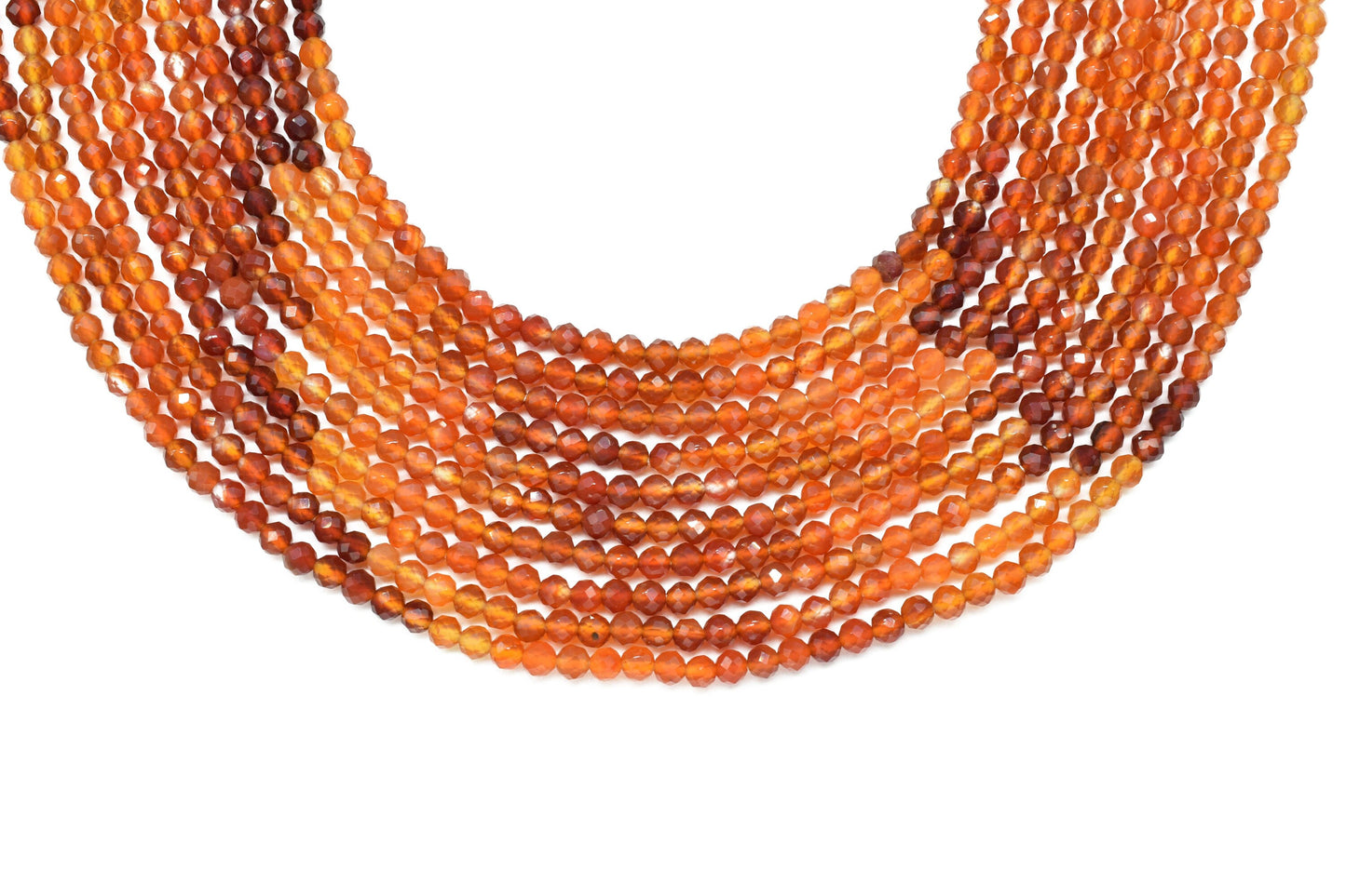 Carnelian Faceted Beads,3mm Rondelle,Carnelian Shaded Beads,Micro faceted beads,Gemstone Beads Strand,Carnelian Beads Strand Jewelry Gift