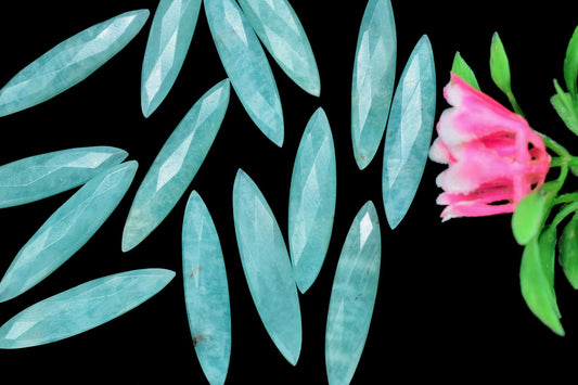 Amazonite Faceted Marquise Shape Briolettes,Amazonite 7x34mm Marquise Briolettes,Amazonite Briolettes,Amazonite Pear,Craft Supplies Jewelry