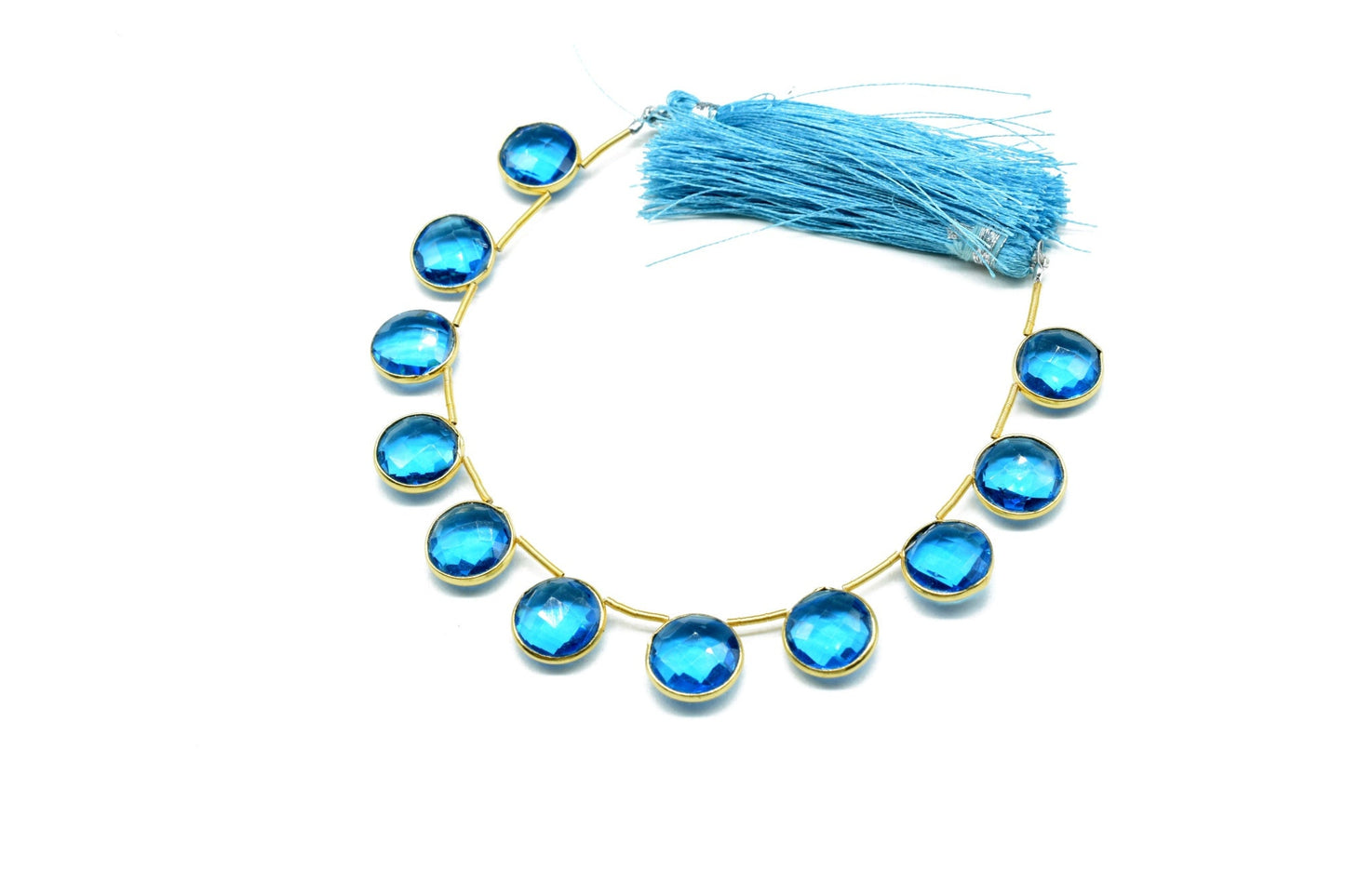 London Blue topaz 10mm Faceted Round Shape charms strand,Topaz Faceted Gemstone JewelryMaking Component,charm,Brass charms,jewelry