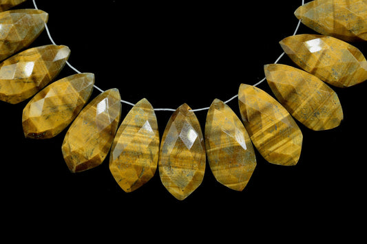 Tiger Eye 10x20mm Pear Shape Briolettes ,10x20mm Tie Shape beads,Jewelry Making Supply,jewelry Findings item,citrine Briolette,Tiger EyeBead