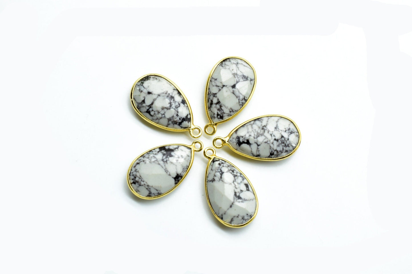 Dendrite Opal 12x20mm single bail charm,Dendrite Opal Teardrop Gold Plated bezel,Dendrite Opal Bezel,jewelry making charm,Gold bezel, bezels