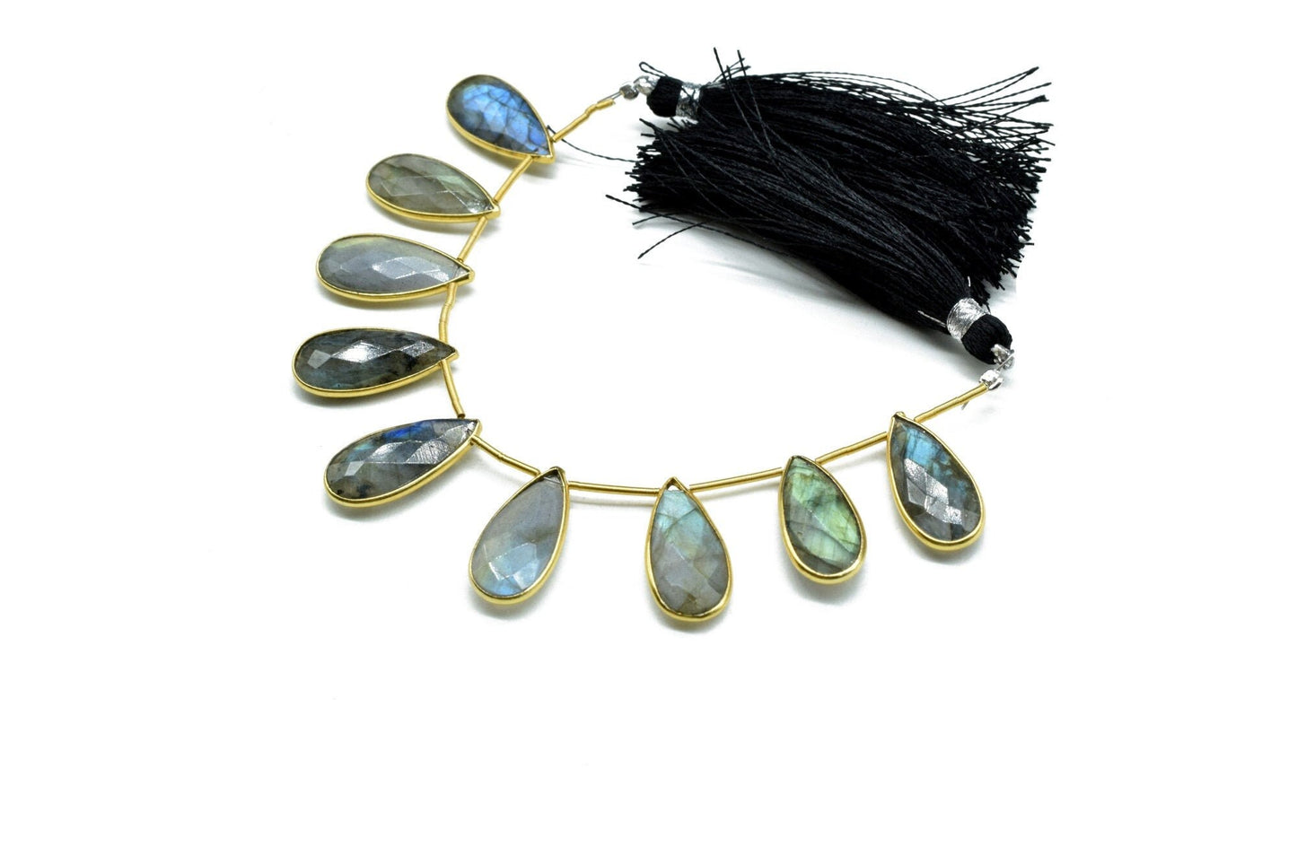 Labradorite Faceted Pear Shape 8x20mm 9 pieces strand,Teardrop Beads,Labradorite charms,AAA Quality,Labradorite Jewelry Beads,Bezel Links