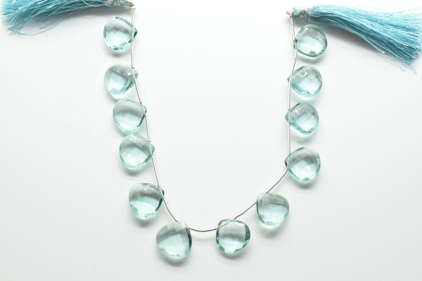 Sky Blue topaz 14mm Heart Shape Briolettes,Side drilled Briolette,Jewelry making supplies,craft supplies,Sky Blue topaz Briolette,Gemstone