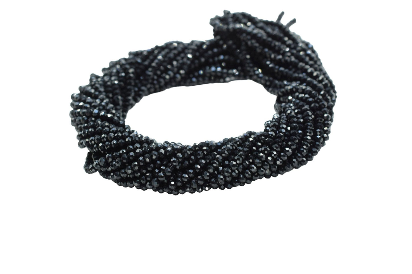 Black Onyx 3.50mm Faceted Beads,Black Onyx Jewelry Making beads,Black Gemstone Wholesale Beads supplier,Black Quartz Beads,Beads Strands