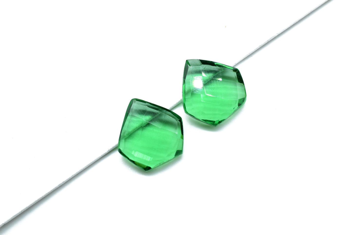 Green Apatite Fancy Shape Briolettes,15mm Fancy Shape Beads,Apatite Quartz Faceted Beads,Green Apatite Briolettes,Earring Making Beads,Gift