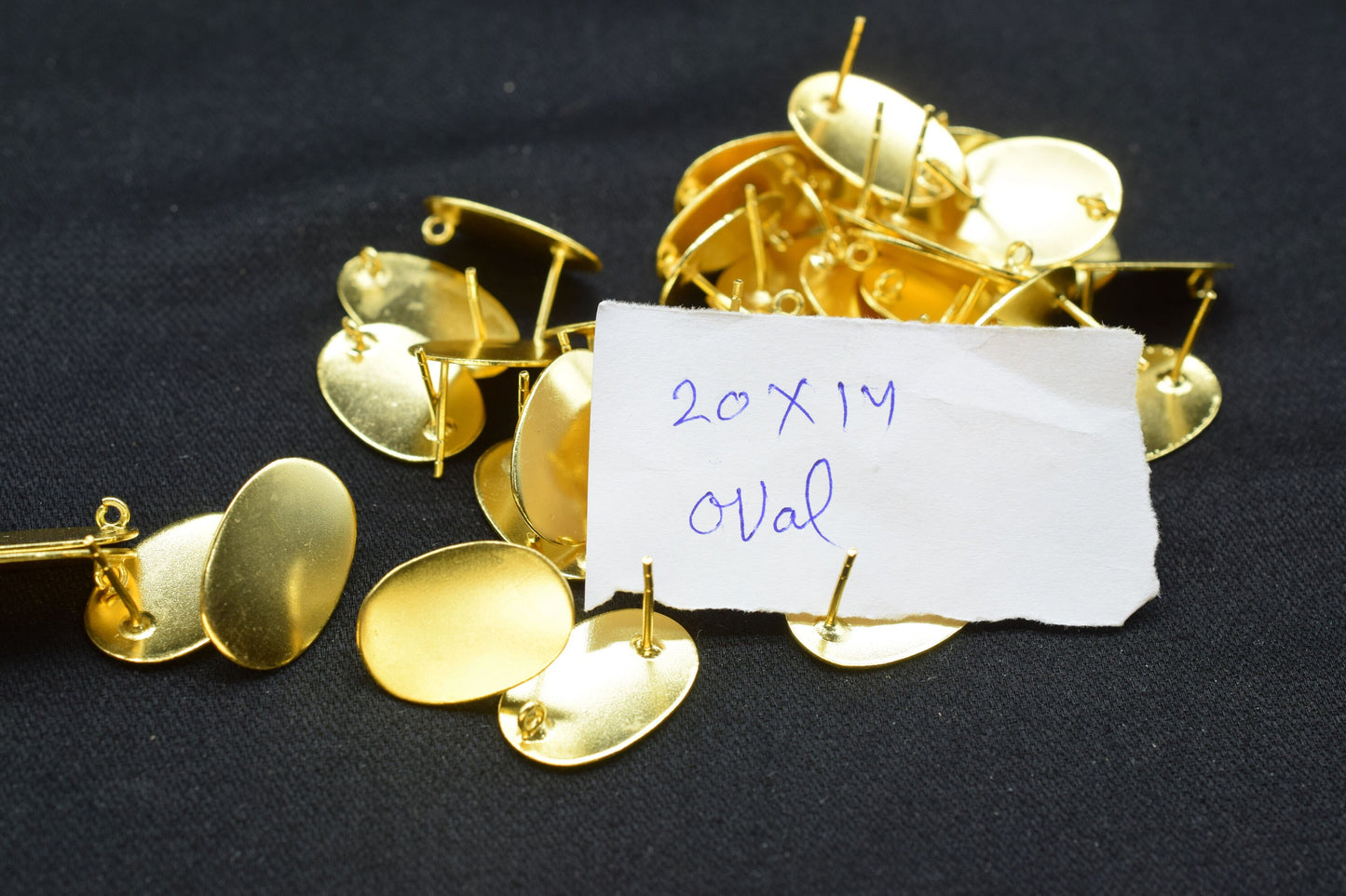 Gold plated Brass Earring post Studs,Oval shape Earring connector,Charms For Earring Making,Earring findings jewelry,Jewelry Supplies,Gifts