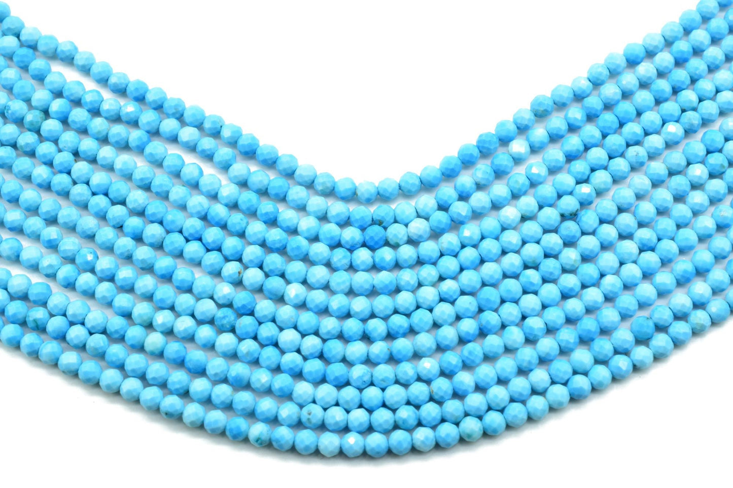 Turquoise Faceted Rondelle Beads,3mm Turquoise beads,Jewelry Making beads,AAA Grade beads,13 Inches long strand,Natural Gemstone beads