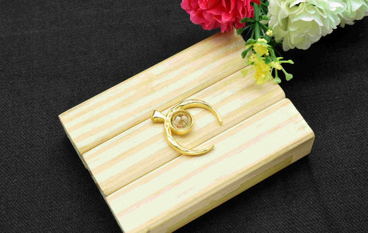 Citrine Pendant , Single Bail Charm , Citrine  Connector Pendant , Gold Plated Connectors , Single Bail Gemstone Connector Charm