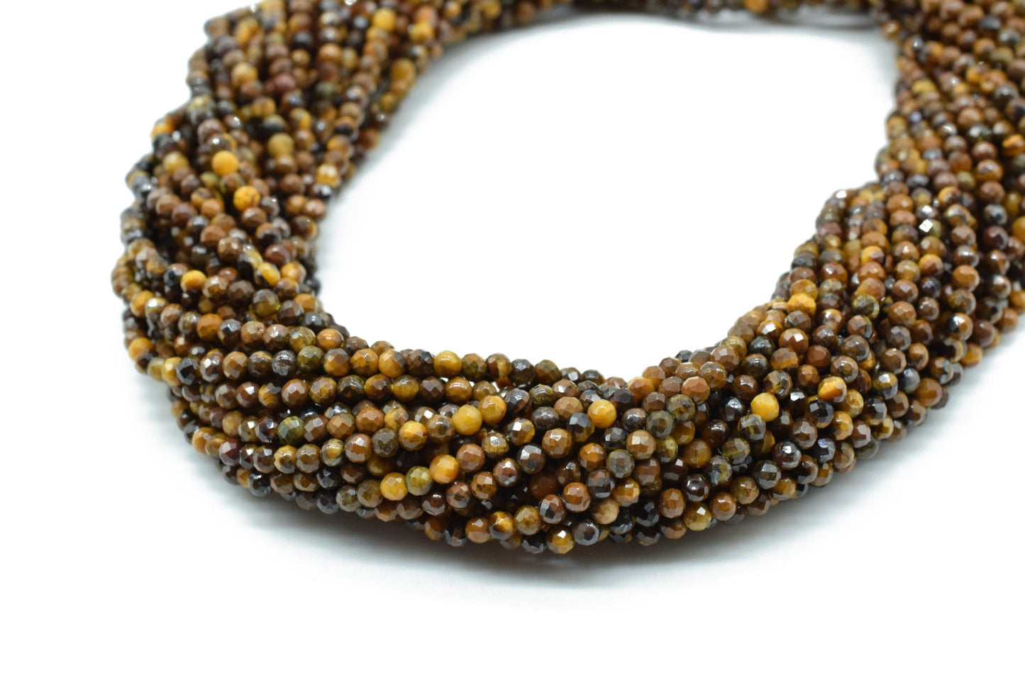 AAA Tiger Eye Faceted beads,Gemstone Rondelle Beads,Jewelry Making beads,Yellow Tiger beads,2-2.5mm beads,micro Faceted beads,13 inch strand