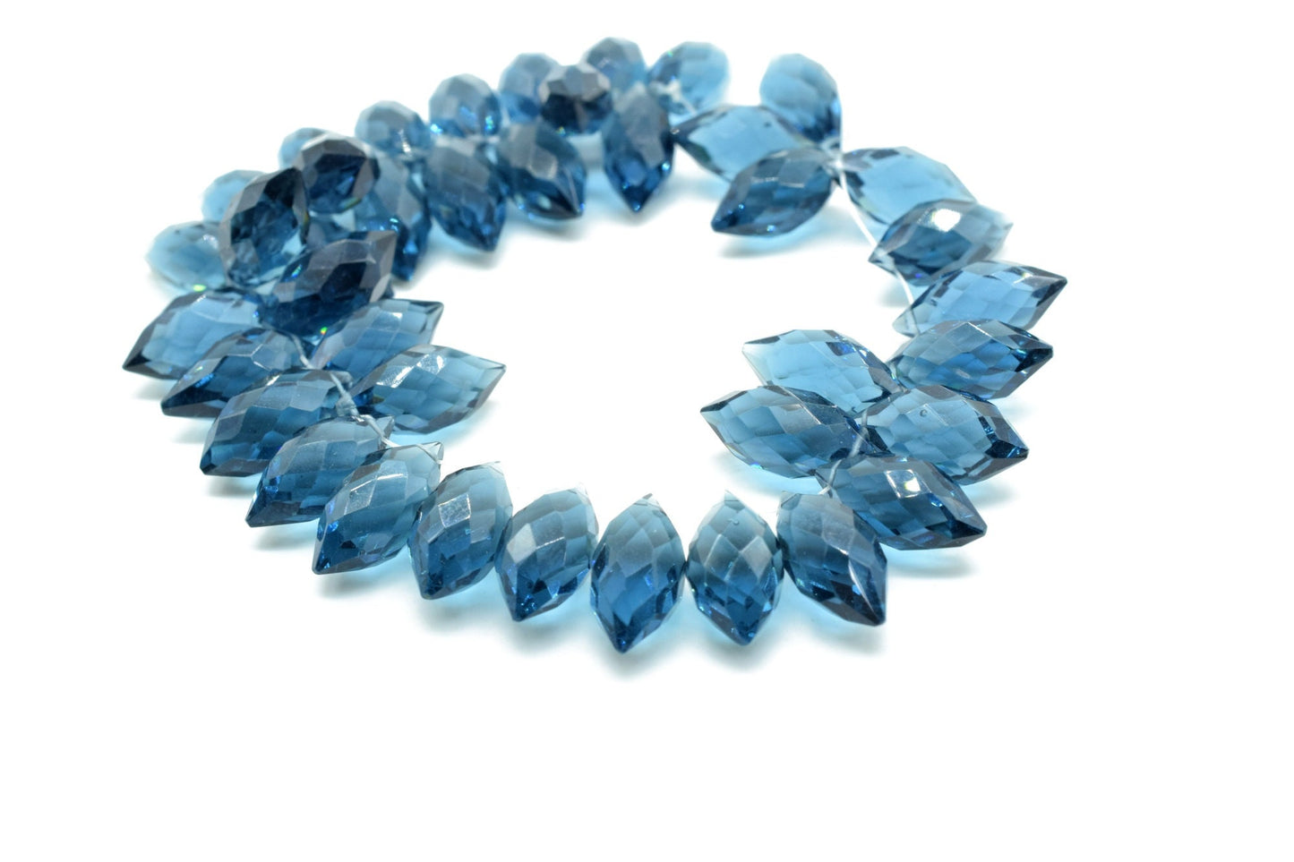 Natural Kyanite 7x14mm dew drope faceted beads,Kyanite Briolettes,AAA Quality Drops,Kyanite Dew Drop,Faceted Dew Drop,Dew Drop Briolettes