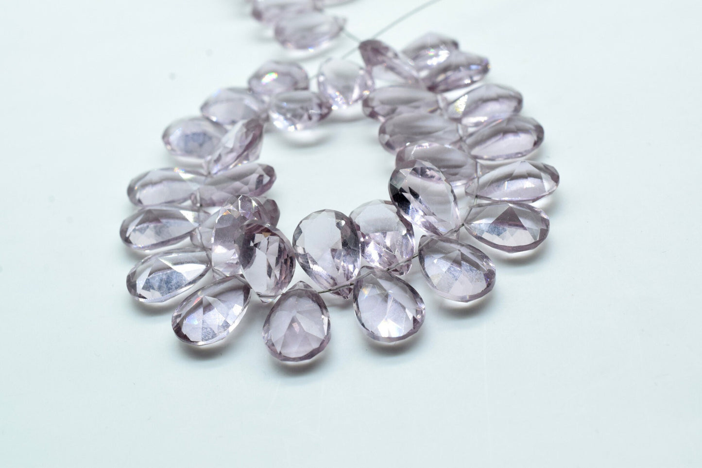 Brazilian Amethyst 8x12mm Faceted Pear Shape Beads,Pear Shape Briolettes,Side Drill Pear Wholesale Bead,Jewelry Supplies,Pear Faceted Beads,