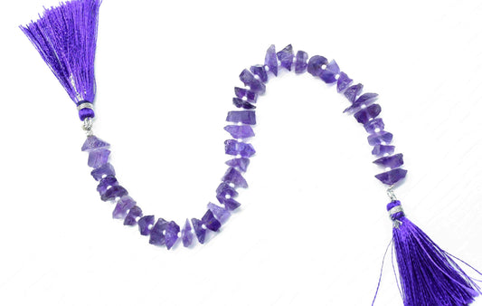 Raw Amethyst 5x8mm to 5x13mm Nuggets Shape Bead Strand,Purple Colour Beads Jewelry Making,Nugget Strand Jewelry,Amethyst Gemstone stone Bead