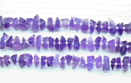 Raw Amethyst 5x8mm to 5x13mm Nuggets Shape Bead Strand,Purple Colour Beads Jewelry Making,Nugget Strand Jewelry,Amethyst Gemstone stone Bead