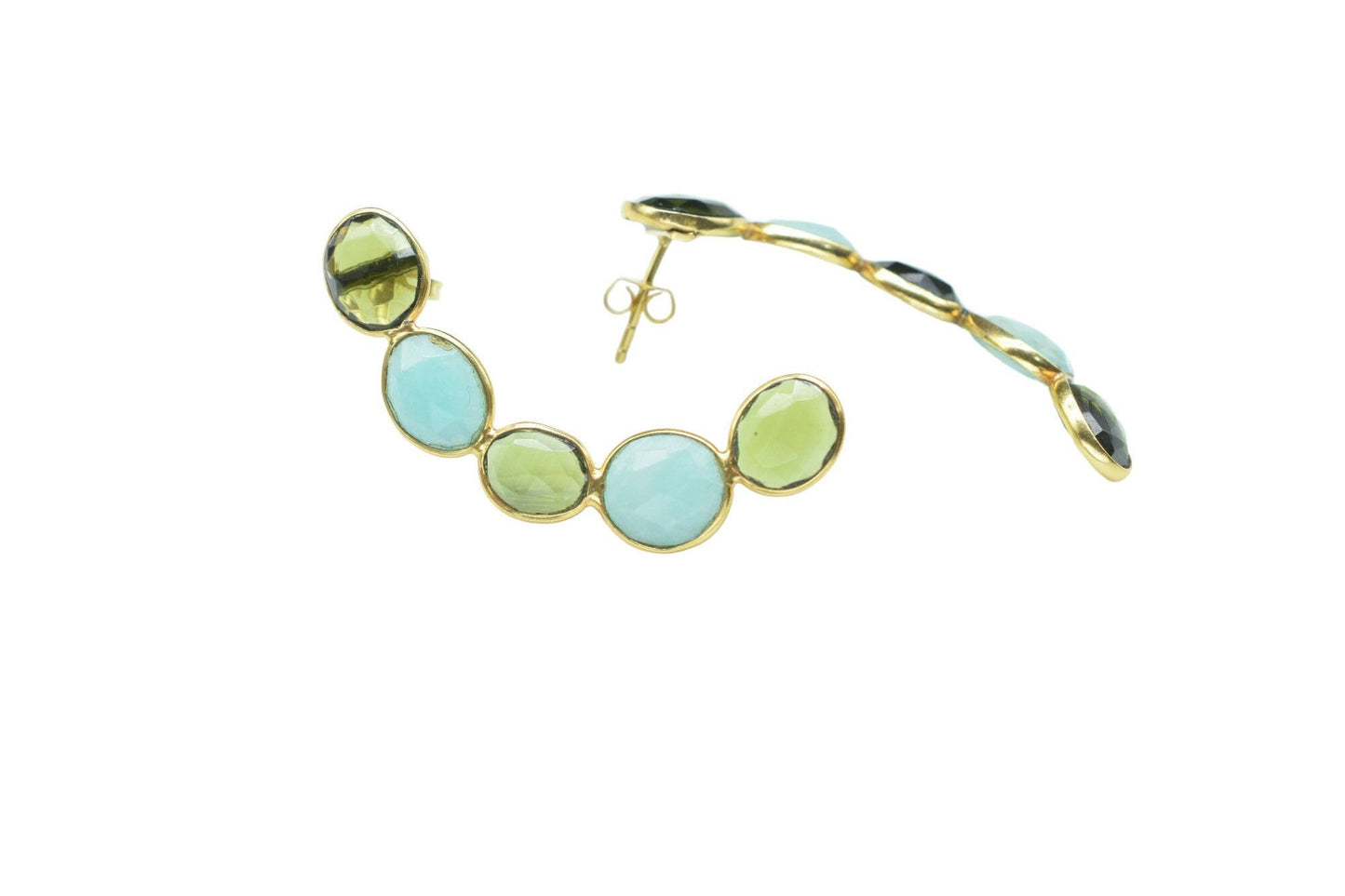 Gemstone Green Tourmaline Earrinryg/Bridal Earring/Amazonite Earring/Long Earring/Gemstone Earring/Handmade Earring/Bridesmaid Earring/Gift