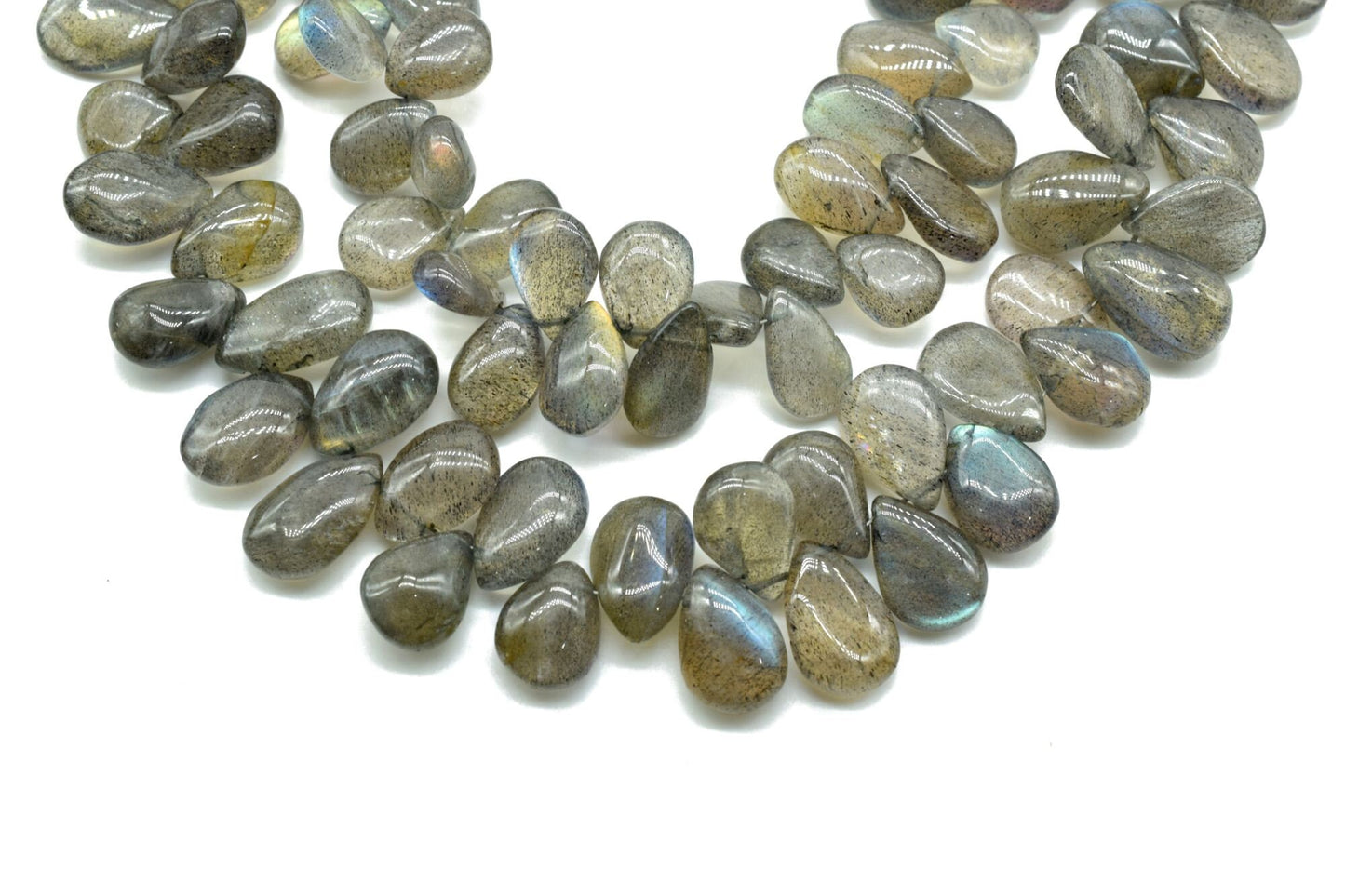 Labradorite Smooth Teardrop Briolettes,Labradorite Non facet Briolette,Super Finest Quality briolette,Labradorite Teardrop briolettes strand