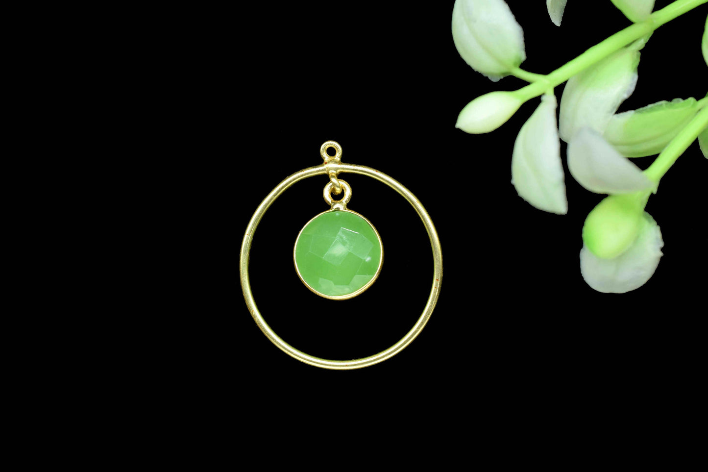 Components Dangle Earrings,Wedding Jewelry,Bridal Jewelry,Handmade Circle Bezel Pendant,Finding Round Pendants,Gemstone Components Pendant