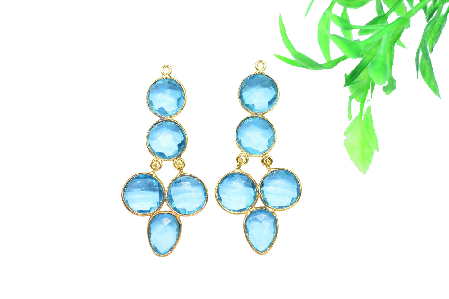 Handmade Pendant Connectors,Gemstone Craft Supply,Elegant Finding Beads,Components Beads Jewelry,Station Bezel Link,Components Earrings,Gift