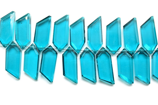 Neon Apatite Fancy shape briolette,Neon Apatite Briolette,Neon Apatite faceted bead,Gemstone Briolette,jewelry making supplies,Apatite stone