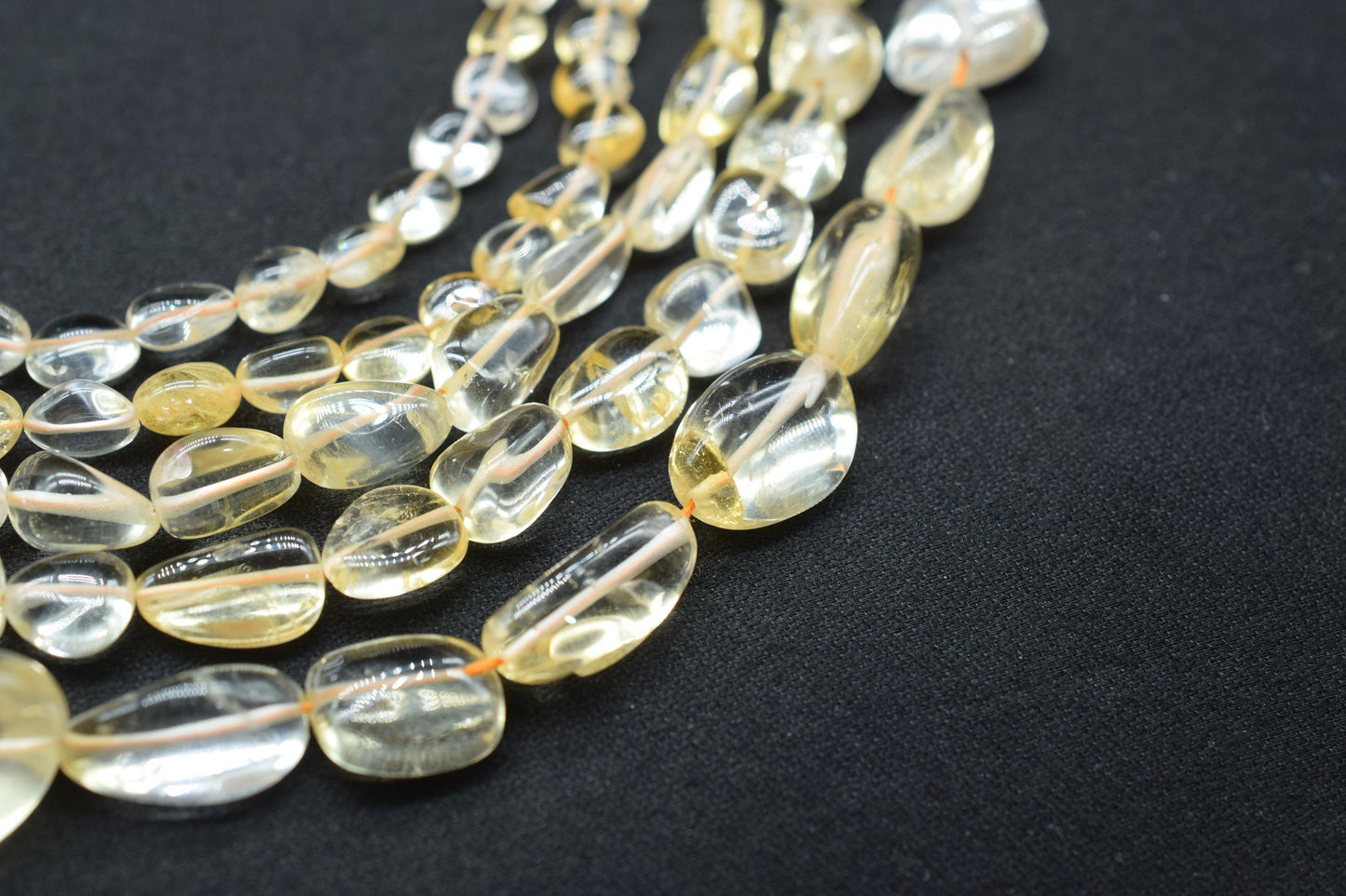 Natural Gemstone Nuggets Beads/Smooth Beads/Jewelry Making Craft/Citrine Nuggets Beads/Handmade Jewelry/Jewelry Component/B'day Gift