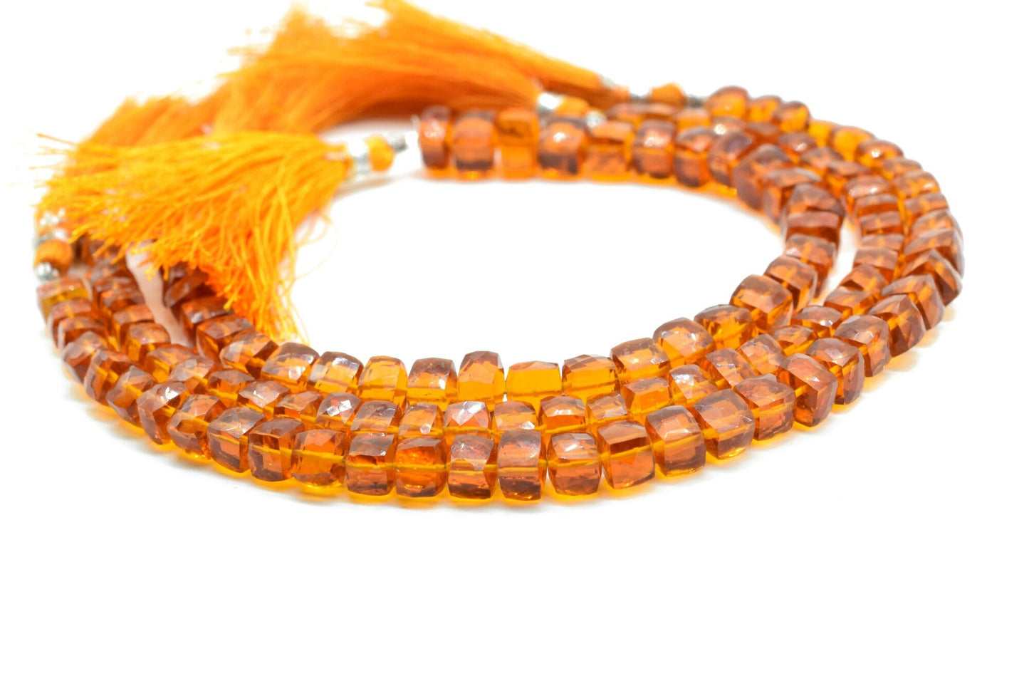 Golden Citrine Cube Beads,Natural Gemstone Faceted Cube Strand,3D Square Shape Nuggets,8MM Cube Faceted Beads,Citrine Briolettes Beads,