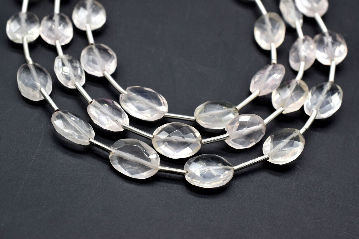 Rose Quartz Oval Shape briolettes,Rose Quartz Vertical Top Drilled briolette,Rose Quartz Faceted Oval Briolettes,Rose Quartz beads,briolette