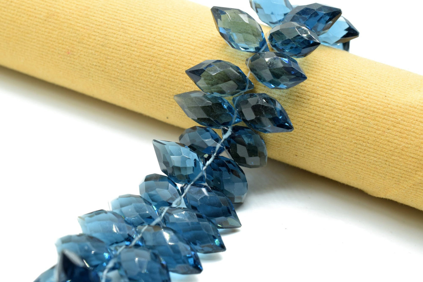 Natural Kyanite 7x14mm dew drope faceted beads,Kyanite Briolettes,AAA Quality Drops,Kyanite Dew Drop,Faceted Dew Drop,Dew Drop Briolettes