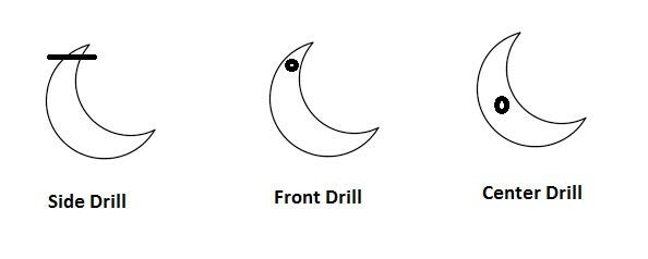 Natural Black Onyx Gemstone, Crescent Moon, 15mm Moon Shape Beads, Faceted Moon Shape Gemstone, One Side Cut Moon, Crescent Moon For Earring